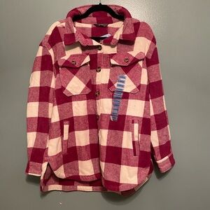 Pink and white Shacket